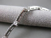 ESTATE 1.0CT DIAMOND 14KT WHITE GOLD RECTANGULAR FILIGREE MILGRAIN BRACELET #571