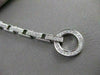 ESTATE 1.00CTW DIAMOND 14KT WHITE GOLD OPEN CIRCLE LINE BRACELET 7" INCH #20996