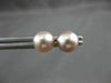 ESTATE AAA PINK SOUTH SEA PEARL 14K YELLOW GOLD CLASSIC ROUND SOLITAIRE EARRINGS