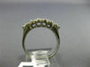 ANTIQUE 1CT DIAMOND 14KT WHITE GOLD 3D FLORAL MULTI ROW WEDDING ANNIVERSARY RING