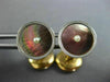ANTIQUE LARGE AAA MOTHER OF PEARL & PEARL PLATINUM 14KT YELLOW GOLD CUFFLINK SET