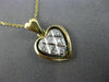 ESTATE .12CT DIAMOND 14K 2 TONE GOLD CLASSIC FILIGREE THREE HEART PENDANT #21612