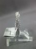 ESTATE .20CT DIAMOND 18KT WHITE GOLD 3D CLASSIC ROPE SEMI ETERNITY LOVE RING