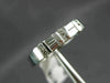 ESTATE .50 ROUND & EMERALD CUT DIAMOND 14KT WHITE GOLD 3D ANNIVERSARY RING #3701