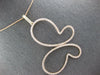 EXTRA LARGE 1.32CT DIAMOND 14KT ROSE GOLD 3D DOUBLE HEART BUTTERFLY LOVE PENDANT