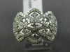 EFFY WIDE 1.15CT ROUND DIAMOND 14K WHITE GOLD 3D INIFINITY OPEN WAVE ETOILE RING
