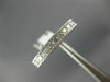 ESTATE 0.25CT DIAMOND 14KT WHITE GOLD FILIGREE MILGRAIN ETERNITY RING #19628