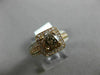 2.54CT WHITE & CHOCOLATE FANCY DIAMOND 18KT WHITE & ROSE GOLD 3D ENGAGEMENT RING