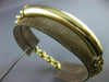 ESTATE WIDE 14KT YELLOW GOLD CLASSIC ROUND PLATE ENGRAVABLE BRACELET L #1636