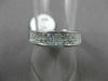 ESTATE WIDE 1CT PRINCESS DIAMOND 14KT WHITE GOLD 2 ROW WEDDING ANNIVERSARY RING