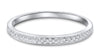 .10CT DIAMOND 14K WHITE GOLD 3D FILIGREE SEMI ETERNITY WEDDING ANNIVERSARY RING
