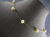 ESTATE AAA PEARL 14KT YELLOW GOLD 3D BY THE YARD FUN LOVE NECKLACE #27231