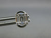 .46CT DIAMOND 18KT WHITE GOLD 3D ROUND & BAGUETTE INVISIBLE SQUARE STUD EARRINGS