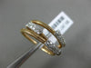 ESTATE .27CT DIAMOND 18KT WHITE & ROSE GOLD 3D 3 ROW CRISS CROSS FLEXIBLE RING