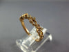 ESTATE .08CT DIAMOND 14KT ROSE GOLD MULTI LEAF FILIGREE WEDDING ANNIVERSARY RING