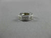 ESTATE .40CT DIAMOND 3D HEXAGON 14K WHITE GOLD HUGGIE EARRINGS STUNNING #19103