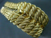 ANTIQUE WIDE & LONG 18K YELLOW GOLD GRADUATING HANDCRAFTED WOVEN BRACELET #22216