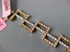 WIDE & LONG 3.87CT WHITE & PINK DIAMOND 18KT WHITE & ROSE GOLD TENNIS BRACELET