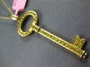 LARGE 1.01CT FANCY YELLOW DIAMOND 18KT YELLOW GOLD 3D KEY TO YOUR HEART PENDANT