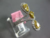 LARGE 1.56CT WHITE & FANCY YELLOW DIAMOND 18KT 2 TONE GOLD PEAR SHAPE LOVE RING