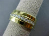 ESTATE WIDE .79CT DIAMOND 18KT WHITE GOLD 3D 12 STONE SEMI ETERNITY WEDDING RING