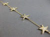 LARGE .78CT DIAMOND 14KT YELLOW GOLD MULTI STAR BY THE YARD LOVE TENNIS BRACELET