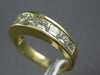 WIDE 1.65CT DIAMOND 14KT YELLOW GOLD CLASSIC PRINCESS CHANNEL ANNIVERSARY RING