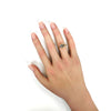 1.11CT AAA AQUAMARINE 18KT YELLOW GOLD 3D EMERALD CUT 3 STONE ANNIVERSARY RING