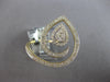 EXTRA LARGE .81CT DIAMOND 14KT YELLOW GOLD 3D CLUSTER HALO HEART SHAPE FUN RING