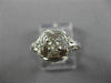 ANTIQUE WIDE .15CT OLD MINE DIAMOND 18KT WHITE GOLD SQUARE ENGAGEMENT RING 26037