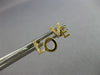 ESTATE .07CT DIAMOND 14KT YELLOW GOLD 3D CLASSIC LOVE STUD EARRINGS