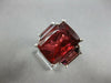 LARGE 18.95CT DIAMOND & AAA PINK TOURMALINE 18K WHITE GOLD 3 STONE COCKTAIL RING