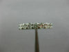 ESTATE .70 DIAMOND 14KT WHITE GOLD 3D 7 STONE CLASSIC WEDDING ANNIVERSARY RING
