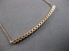 ESTATE .60CT DIAMOND 14KT ROSE GOLD 3D ROUND CLASSIC HEXAGON BAR LOVE NECKLACE