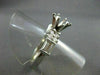 ANTIQUE .70CT DIAMOND 14KT WHITE GOLD BAGUETTE SEMI MOUNT ENGAGEMENT RING #22804