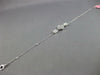 .51CT DIAMOND 18K WHITE GOLD ROUND & BAGUETTE 4 LEAF CLOVER FLOWER LOVE BRACELET
