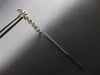 ESTATE .34CT DIAMOND 14KT WHITE GOLD BEZEL CHANDELIER BAR FUN HANGING EARRINGS