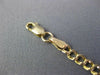 ESTATE LONG 14KT YELLOW GOLD 3D CLASSIC HEART LOVE LINK BRACELET #26015