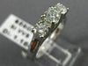 ESTATE 1.16CT DIAMOND 14KT WHITE GOLD PAST PRESENT FUTURE ENGAGEMENT RING #22152