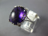 EXTRA LARGE 13.81CT DIAMOND & AAA AMETHYST 14KT WHITE GOLD CUSHION FILIGREE RING