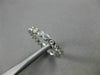 ESTATE .46CT DIAMOND 14KT WHITE GOLD 3D BEZEL ETERNITY WEDDING ANNIVERSARY RING