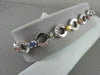 ANTIQUE 4.27CTW 14KT DIAMOND & MULTICOLOR STONES WHITE GOLD BRACELET