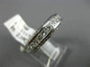 WIDE 2.10CT PRINCESS DIAMOND 14KT WHITE GOLD FILIGREE ETERNITY WEDDING RING 1349