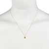 .78CT DIAMOND & AAA YELLOW SAPPHIRE 14KT YELLOW GOLD PRINCESS FLOATING PENDANT
