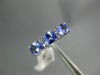 1.05CT DIAMOND & AAA TANZANITE 14KT WHITE GOLD 3D OVAL & ROUND ANNIVERSARY RING