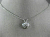 ESTATE .20CT DIAMOND 14KT WHITE GOLD 3D ETOILE HEART FLOATING PENDANT #15415