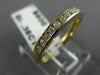 ESTATE .36CT DIAMOND 14K YELLOW GOLD 3D CLASSIC CHANNEL ANNIVERSARY RING #21683