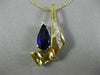 ESTATE 2.80CT DIAMOND & AAA AMETHYST 14KT 2 TONE GOLD 3D ENHANCER PENDANT #13071