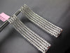 LARGE & WIDE 5.1CT DIAMOND 18KT WHITE GOLD MULTI ROW ELONGATED FUN HOOP EARRINGS