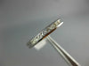 ESTATE .30CT DIAMOND 14K WHITE GOLD ROUND CHANNEL WEDDING ANNIVERSARY RING 18732
